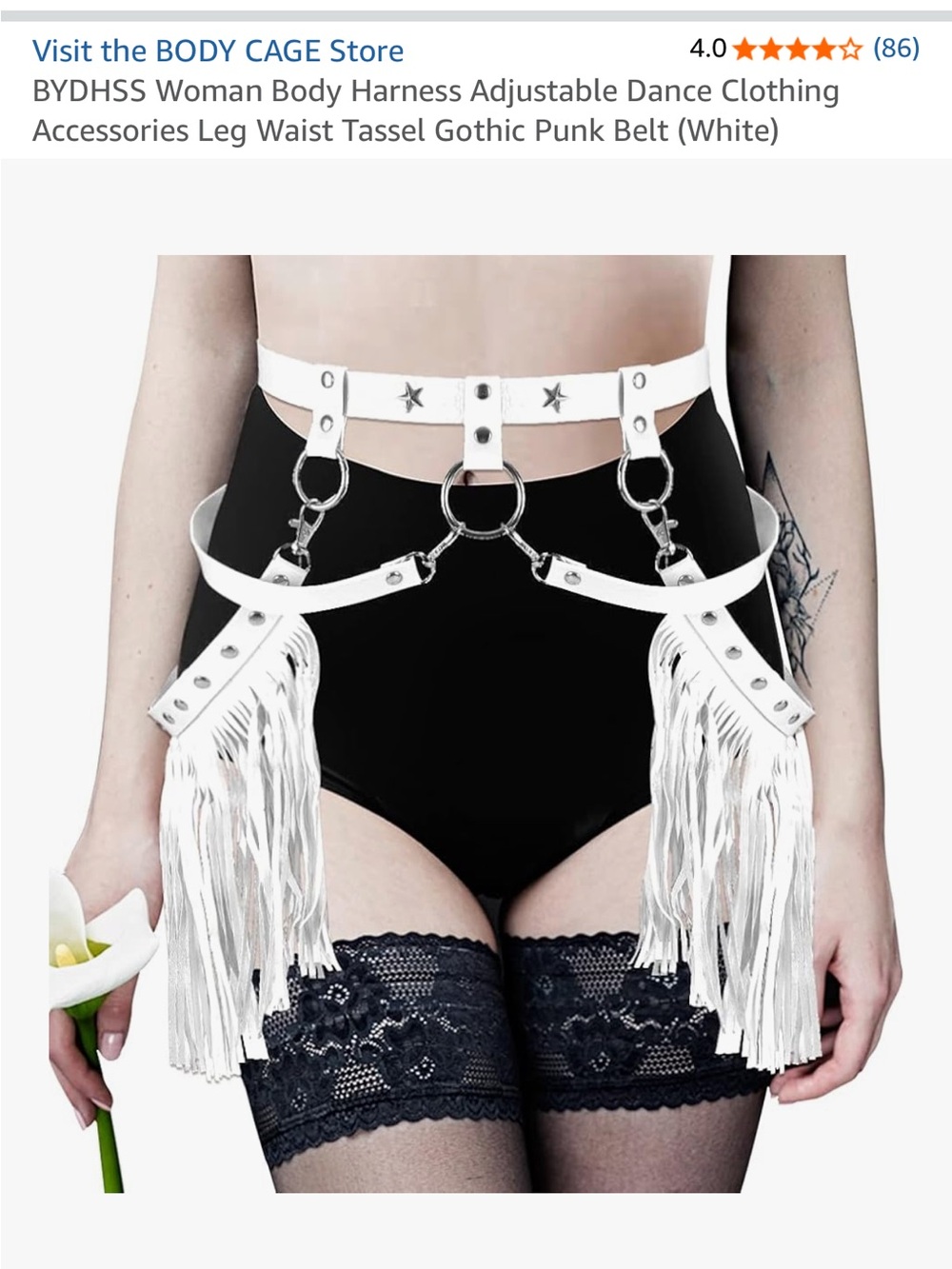 Leather Festival Body Harness Belt